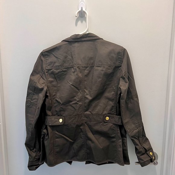 J. Crew Green Waxed Cotton Field Jacket - Picture 2 of 11